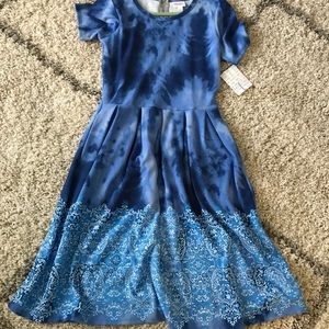 Lularoe LLR Dipped Tie Dye large Amelia BNWT